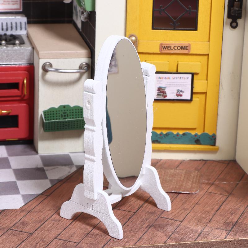 1/12 Păpușă Simulare Mini Oglindă de Toaletă Oglindă Model Lungime Completă Păpușă Acasă Oglindă Mobilier Decorare Camera de Zi Jucării