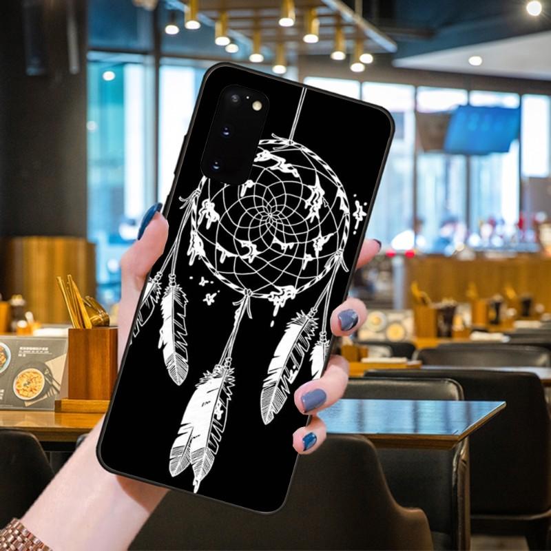 

Чехол для телефона «Ловец снов» «Ловец снов» для Samsung Galaxy S6 S7 S8 S9 S10 S21 S22 Plus, ультрамягкий черный чехол для телефона Galaxy S6 Edge