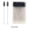 50-Piece Pack: Disposable Eyelash & Lip Brushes with Crystal Rod