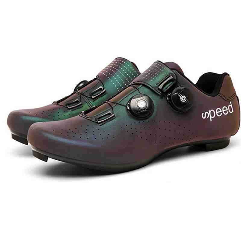 

New cycling shoes men s shoes lock shoes women s cycling shoes road bike shoes help lock shoes cycling shoes gradual change 36