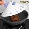 10pcs Round Paper Microwave Splatter Cover Anti-overflow Disposable Pot Lid  Travel