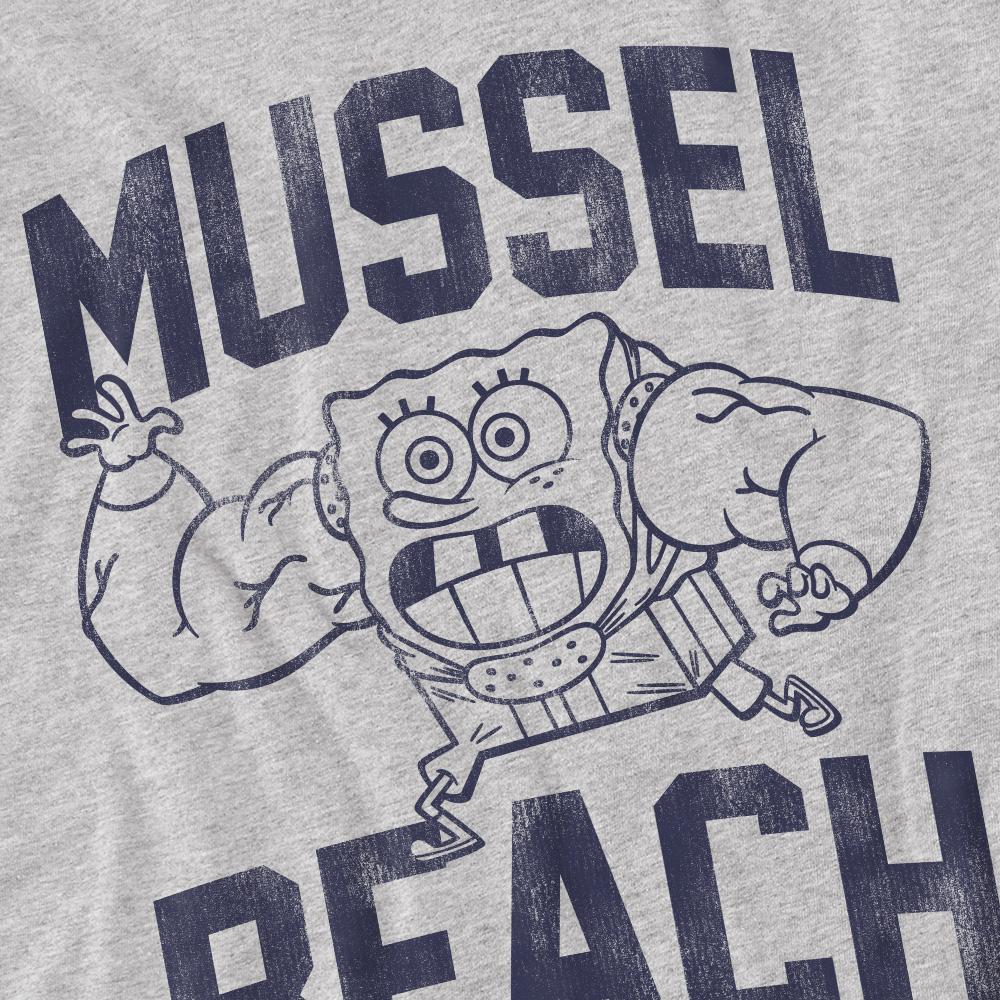 SpongeBob SquarePants Mens Mussle Beach Lifting Team T-Shirt