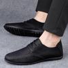 Scarpe da Uomo in Pelle Moda Formale Scarpe da Uomo Mocassini Italiani Traspiranti Scarpe da Guida da Uomo Nere Taglia Plus Zapatos Para Hombres