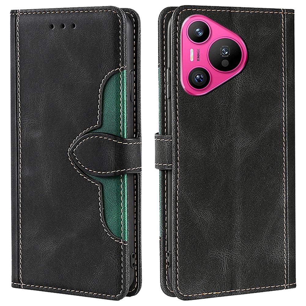 For Huawei Pura 70 Case Magnetic Buckle Leather Skin Feel Phone Cover