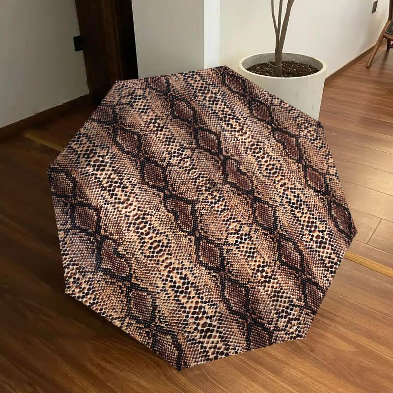 1pc Snake Print Pattern Umbrella Design Automatic Opening and Closing Umbrella, High-quality Travel Umbrella, Lightweight and Portable, -07