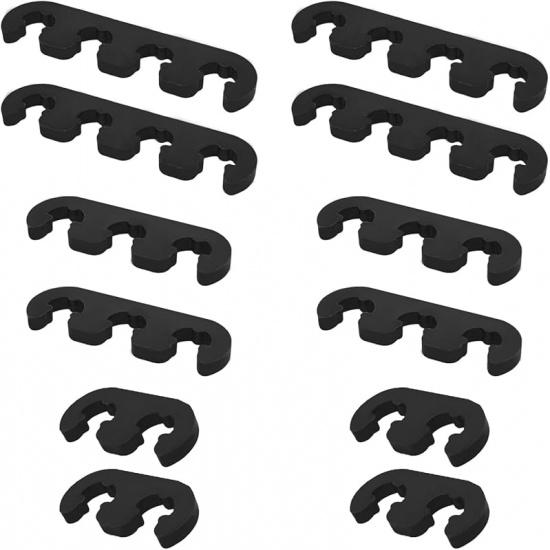 12 PCS Spark Plug Wire Separator, 7mm 8mm 8.5mm 8.8mm Spark Plug Branch Clamp, Car Engine Spark Plug Separators, Vehicle Ignition Wire Separators
