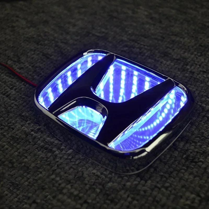 

3D LED Rear Emblem Light for Honda CRV Fit HRV Vezel Civic Accord Odyssey Jazz City Car Styling Trunk Badge Sticker Accessories 9X7.5cm