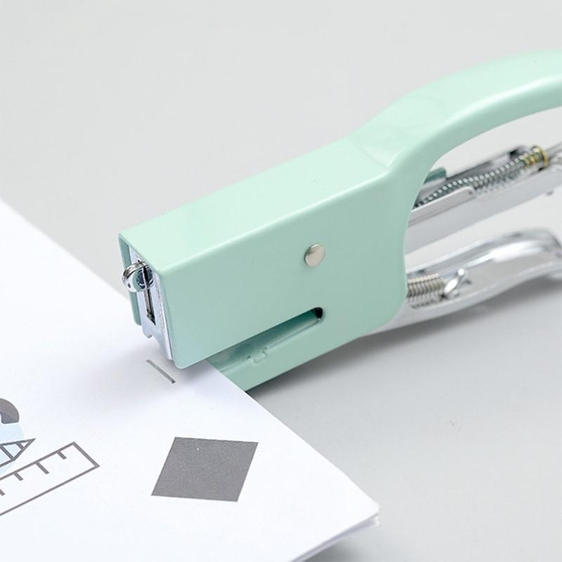 Space Saving Metal Hand Stapler Vibranted Matte Finish Smooth Operation Ideal For School Or Workplace