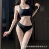 Night cat sexy yoga sexy underwear top shorts fitness vest tight sports underwear temptation free set