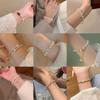 Garras de Gatinho Japonesas e Coreanas Pérolas Imitação Luxo Leve Temperamento Pulseiras da Moda Presentes para Mulheres Senso de Design de Nicho Gentil Para Namoradas