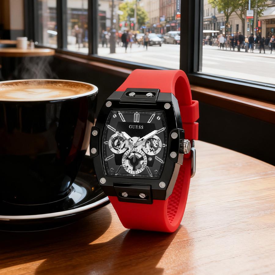 Phoenix Skeleton Multi-function Men's Quartz Watch Tonneau Dial Casual Watch for Daily Street Style Gift GW0203G4