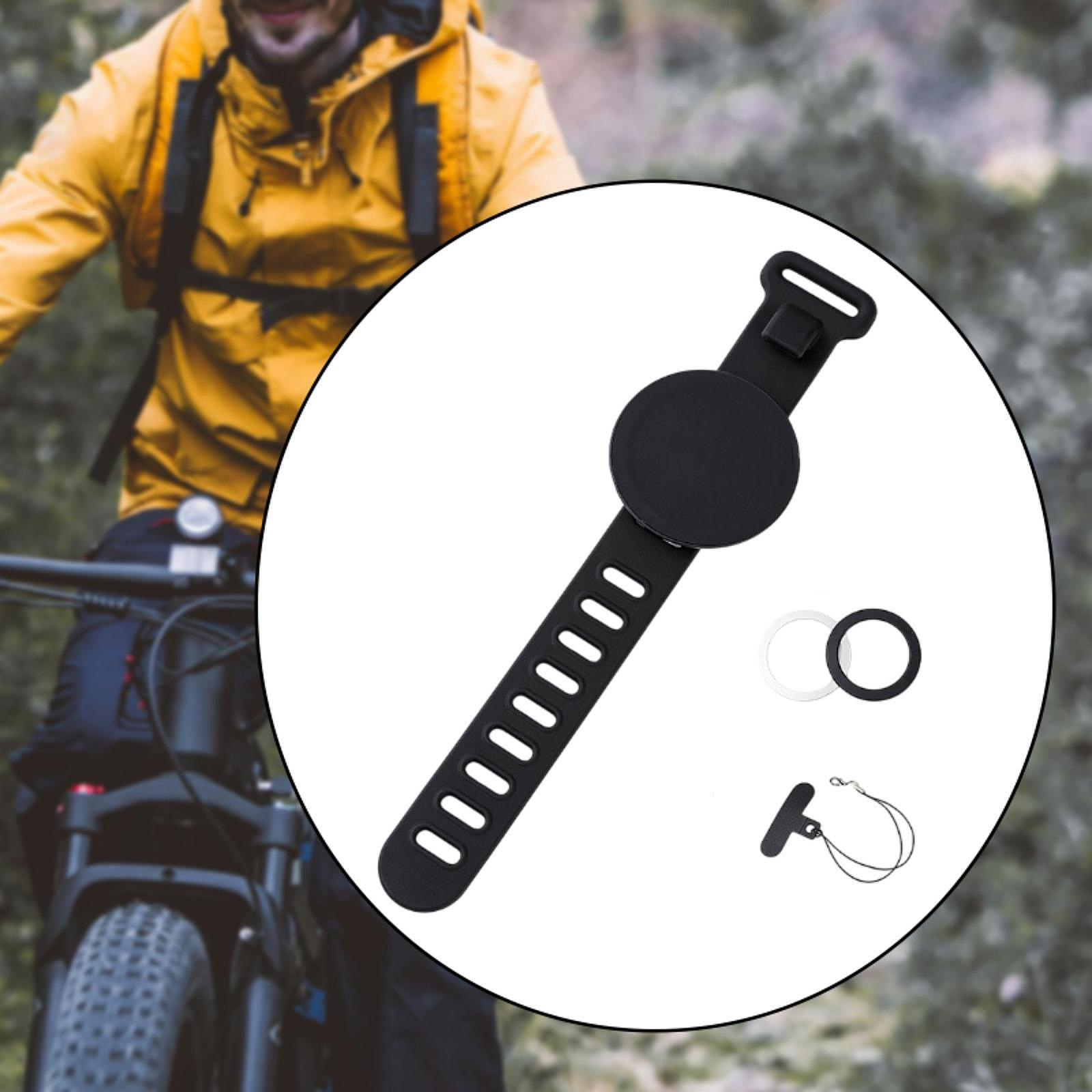 

Wristband Phone Holder Adjustable Wrist Phone Carrier Detachable 360° Rotation for Running Travel Cycling Hiking Live Broadcast чёрный