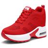 2025 Summer New Women's Inner Height Increase Women's Shoes Platform Air Cushion Sports Shoes Casual Travel Shoes Slope Heel Single Shoes Light