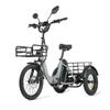 Triciclo Elétrico Cysum AG1 Pro Para Adulto Motor 750W Bateria 48V 20AH Pneu F 20×2.1 / R 16×3.0 KENDA Triciclo Elétrico