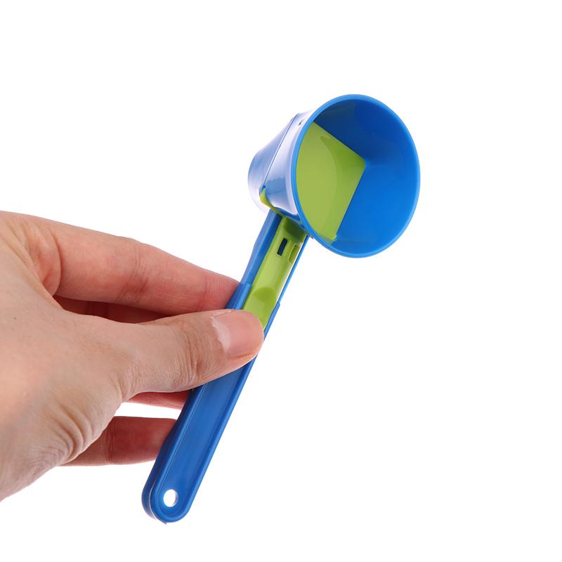 Mätskedstratt med längre handtag Pulverskopa för vattenflaska Vattenflaska Skopa Tratt Trattskopa Exakt