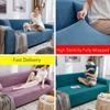 Living Room Sofa Cover Solid Color Elastic Sofa Cushion Thickened Polar Fleece Four Seasons General Furniture Protective Cover for Home