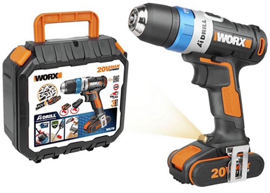 Дрель-шуруповёрт Worx WX178.1 (с 2 Akkus)