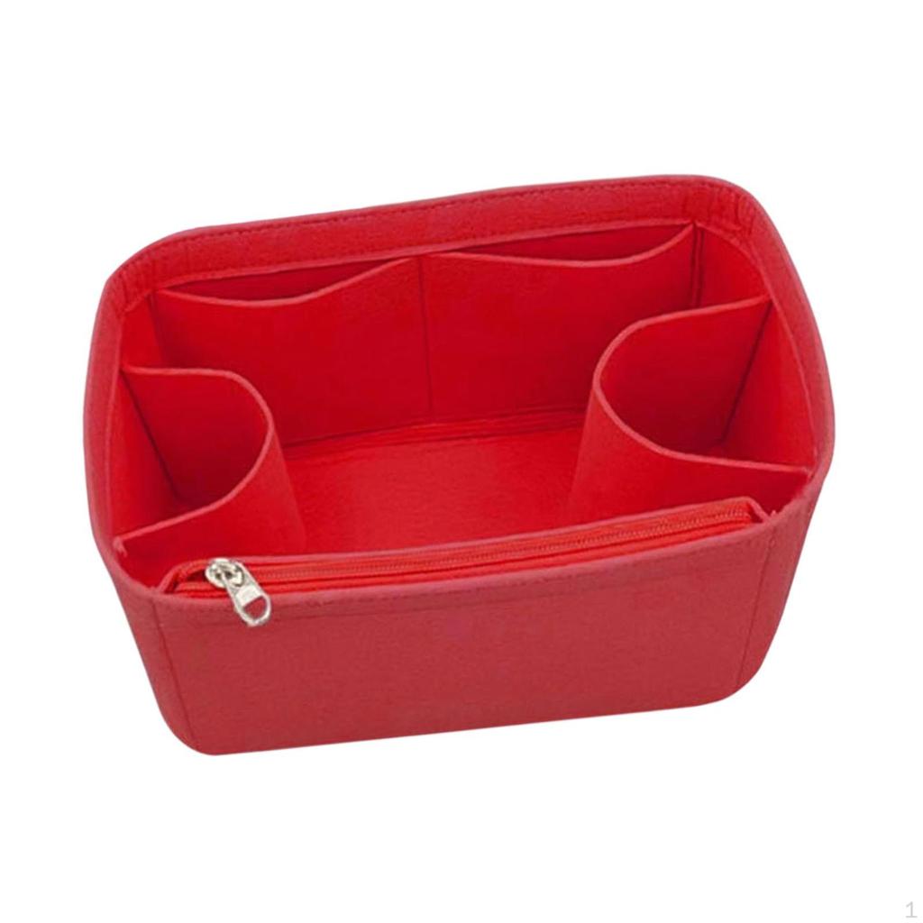 Beach Bag Organizer Lightweight Cosmetic Felt Handbag Organiser