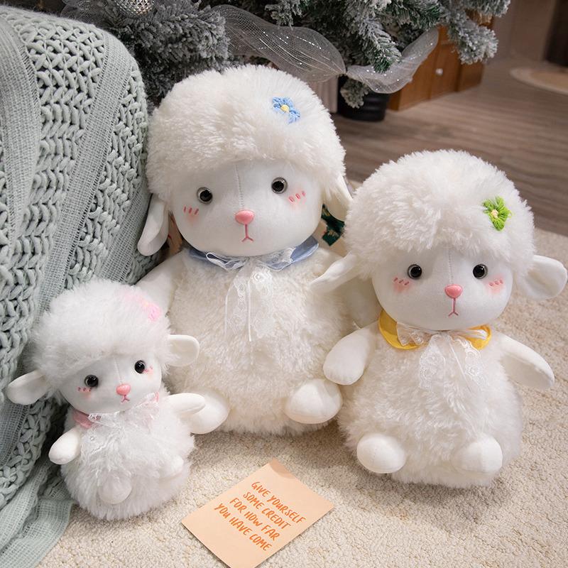 Cute Cute Lamb Doll Plush Toy Little Sheep Doll Children Soothing Rag Doll Girl Birthday Gift