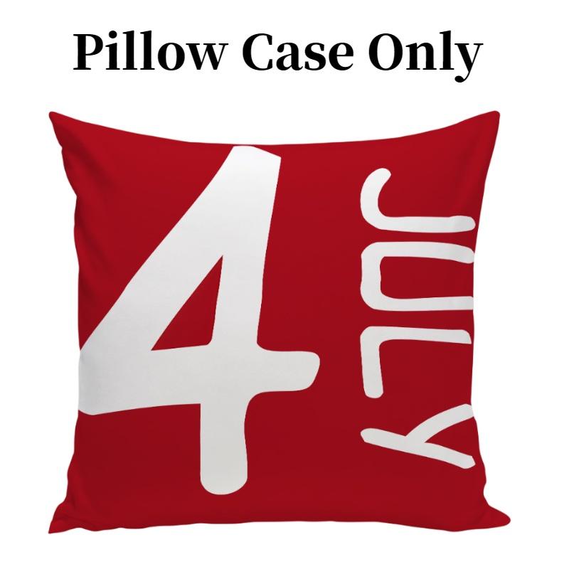 

Usa Independence Day Throw Pillow Case Linen Suede Soft Cushion Cover Room Decor Red,Suede
