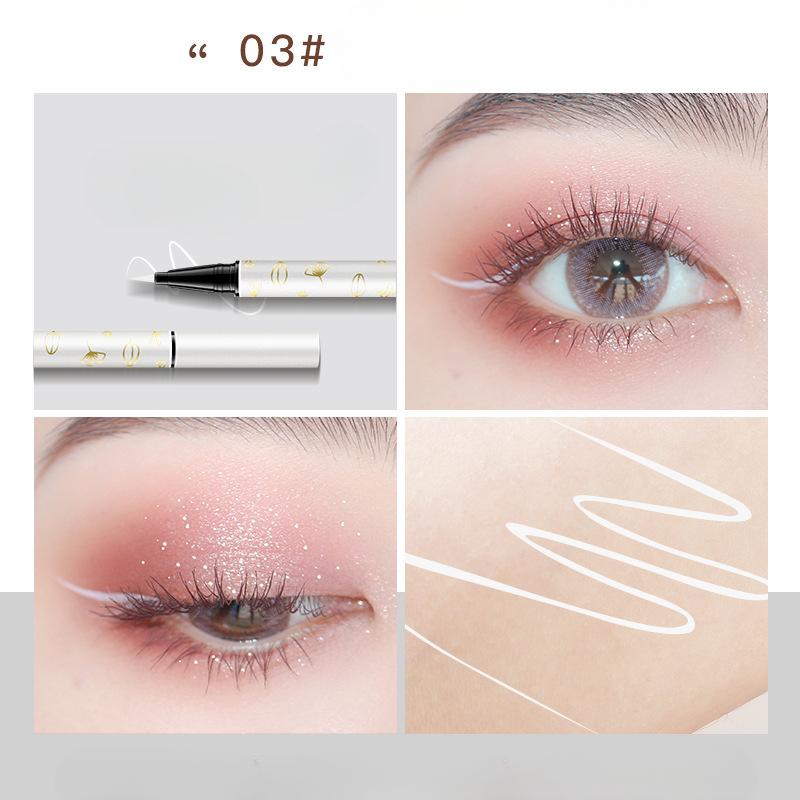Seidenweicher, farbiger Eyeliner im Stil eines Internet-Stars, schweißhemmend, verwischt nicht so leicht, flüssiger Eyeliner-Stift für Anfänger