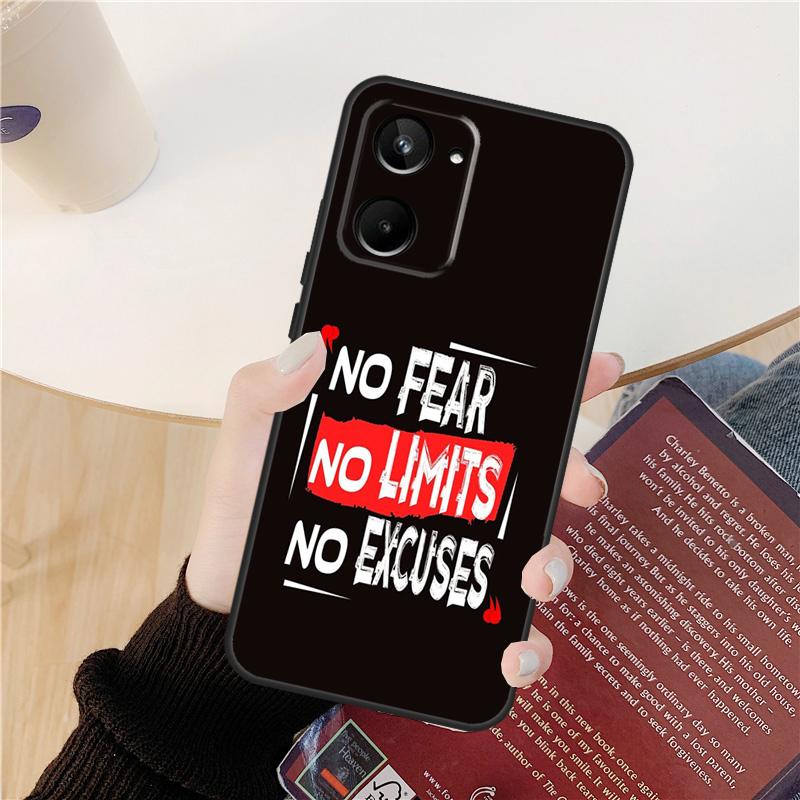 Motivational Gym Fitness Case For Realme GT 6 6T 5 GT7 Pro 10 11 12 13 14 Pro Plus C53 C51 C21Y C25S C55 C67 C61 C75