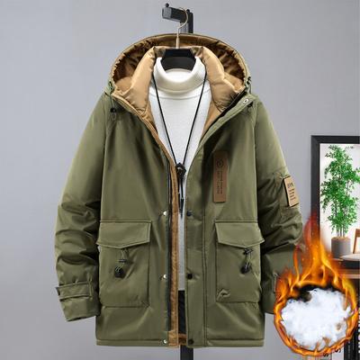 Winter Cargo Parkas Men Warm Thick Jacket Coats Plus Size Parkas Fashion Casual Winter Jacket