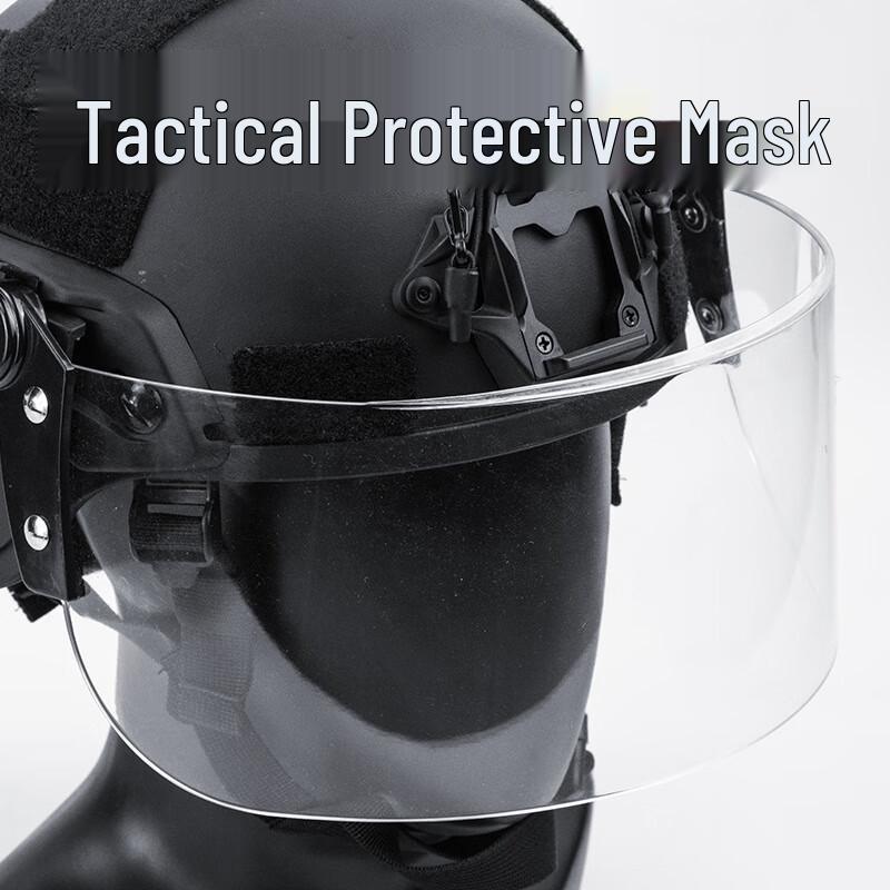 Tactical Helmet Detachable Transparent Protective Face Shield