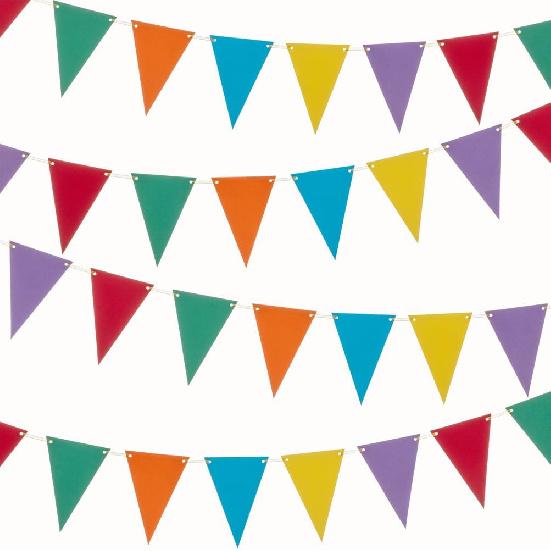 MOWO Gold Black Pennant Banner Paper Bunting Hanging Decoration for Birthday Graduation Retirement New Year's Party, Pack of 30 Counts Pennant, 20