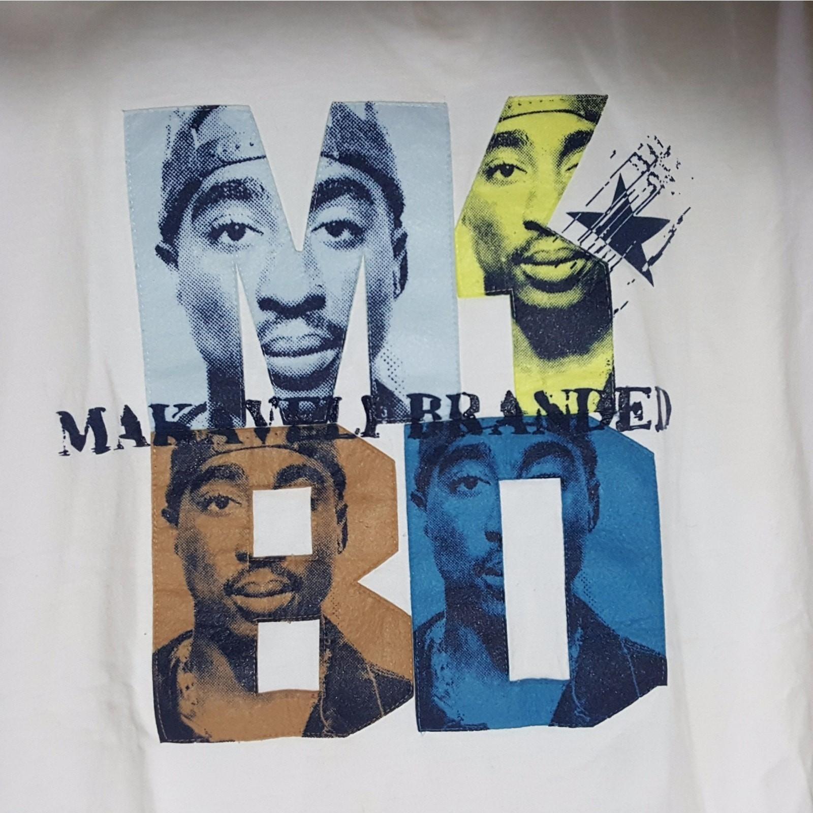 Vintage 2pac TUPAC Shakur Makaveli Branded MKBD Thug Life Rap Tee Size XL S