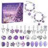 Christmas DIY Bead Bracelet Blind Box Girls 24-Compartment Advent Calendar Zinc Alloy Jewelry Kit