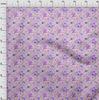 oneOone Cotton Flex Fabric Watercolor Leaves & Flower Floral Print Sewing Fabric BTY 40 Inch