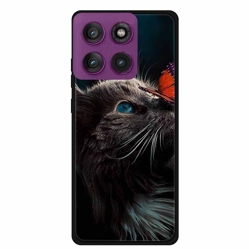 For Motorola Edge 60 Pro 5G Case Edge60 Pro Phone Case Tiger Black Silicone Soft Back Cover For Motorola Edge 60 Pro Case Coque