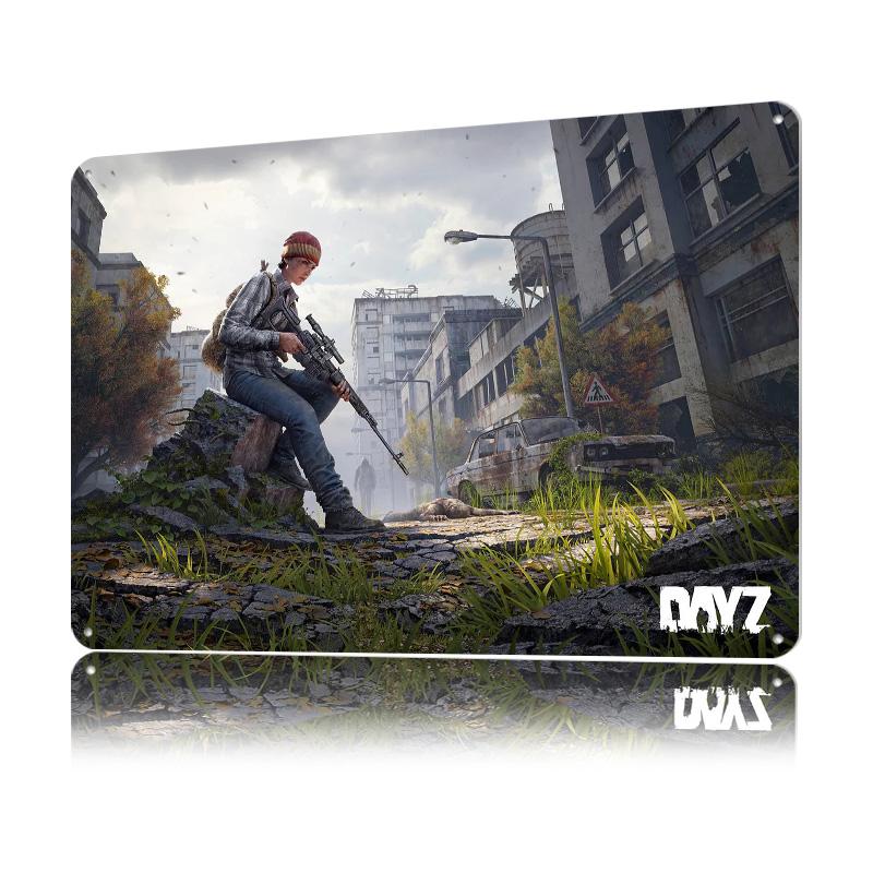 DayZ PostApocalyptic Sni Tin Poster Customized Wall Art Retro Vintage Metal Signs for Fans Room Luxury Decoration Gaming House