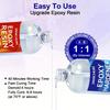 17.6oz Crystal Clear Epoxy Resin Kit Casting And Coating Kit High Gloss Low Odor Quick Cure For DIY Art Jewelry River Tabletops