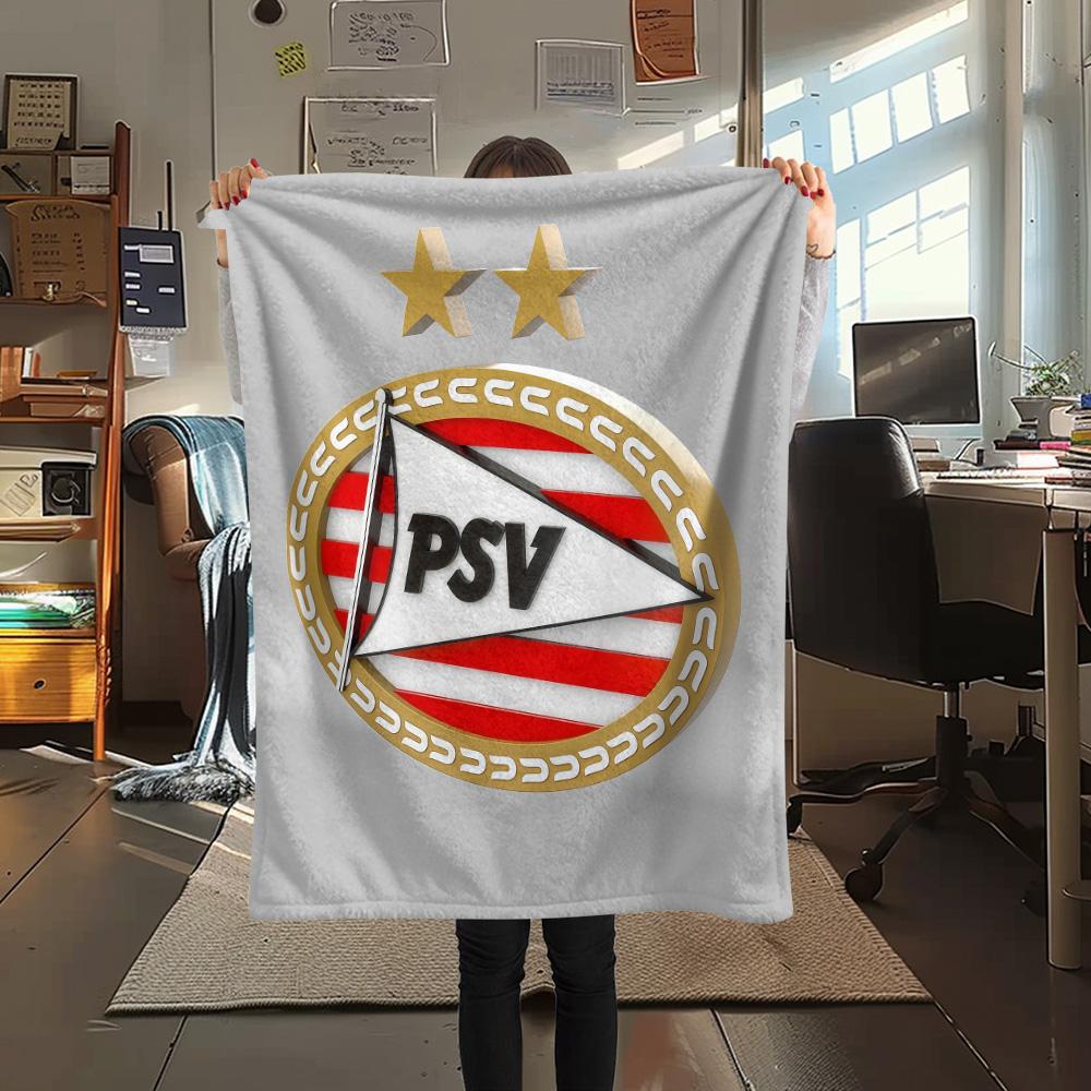 PSV Eindhoven Flannel Blanket, High quality Comfortable for All Seasons, Home Decor, Warmth and Comfort