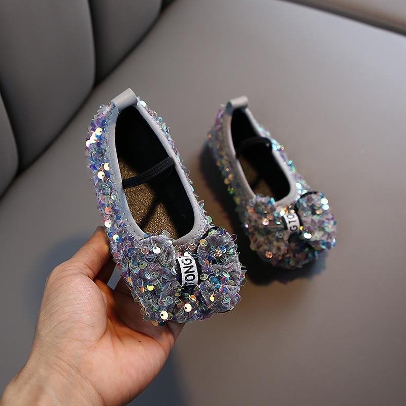 

Girl Leather Shoes 2025Autumn New Bow Princess Kid Shoes Versatile Flat Baby Shoe Girl Shoe Korean Princess Shoes Mary Jane Shoe 21 insole13.5cm серый