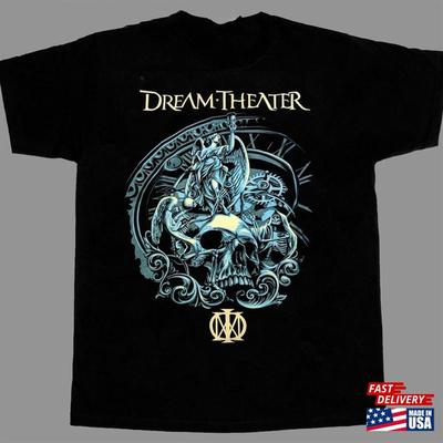 Dream Theater Band Music On Stage Black T-Shirt Cotton S-234XL Unisex T-Shirt