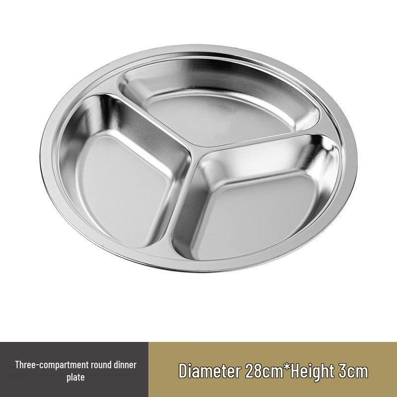 Yuyi Angel Stal nierdzewna Okrągły talerz wielokomorowy