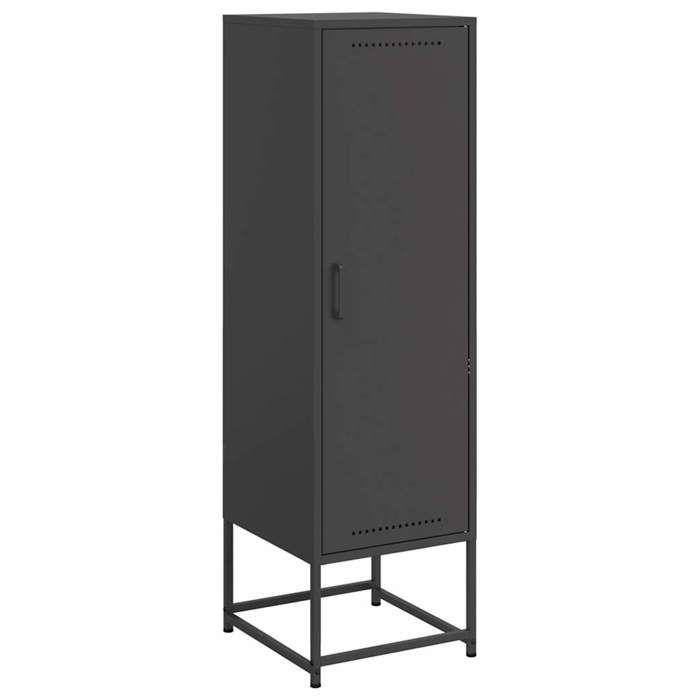 VidaXL Highboard Black 36x39x123 Cm Steel, Sideboard, Cupboard, Side Cabinet, Cabinet, Storage Cabinet, High Cabinet, 846524