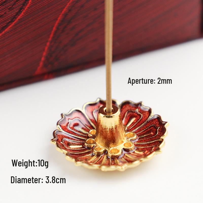 Ouyue Lotus Legierung Räucherstäbchenhalter: Zen Aromatherapie Drahtbrenner