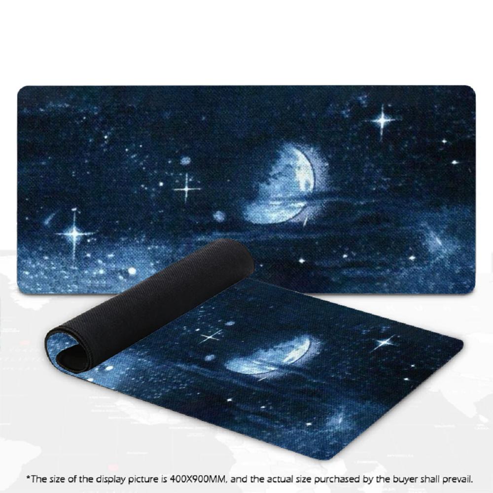 Aesthetic Night Sky Art Large XXL Mouse Pad Non-Slip Rubber Gaming Keyboard Deskmat Overlocked Jellyfish Game Table Accessories