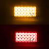 2PCS Car Truck 21 LED Side Marker Clearance Light Rear Lamps Waterproof Tailight Truck Trailer LED Clearance Lights Amber Red