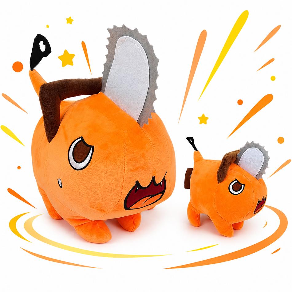 10-25CM Pochita Plüsch Kettensäge Kettensägenmensch Plüschtier Niedlich Stofftier Cartoon Anime Weiches Spielzeug Kissen Für Geburtstags-Weihnachtsgeschenke