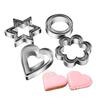 Cookie Cutter 12pcs Metal Cookies Cutters Set Creative Star Cookie Cutter Round Heart Flower Shaped Egg Molds Baking Tools