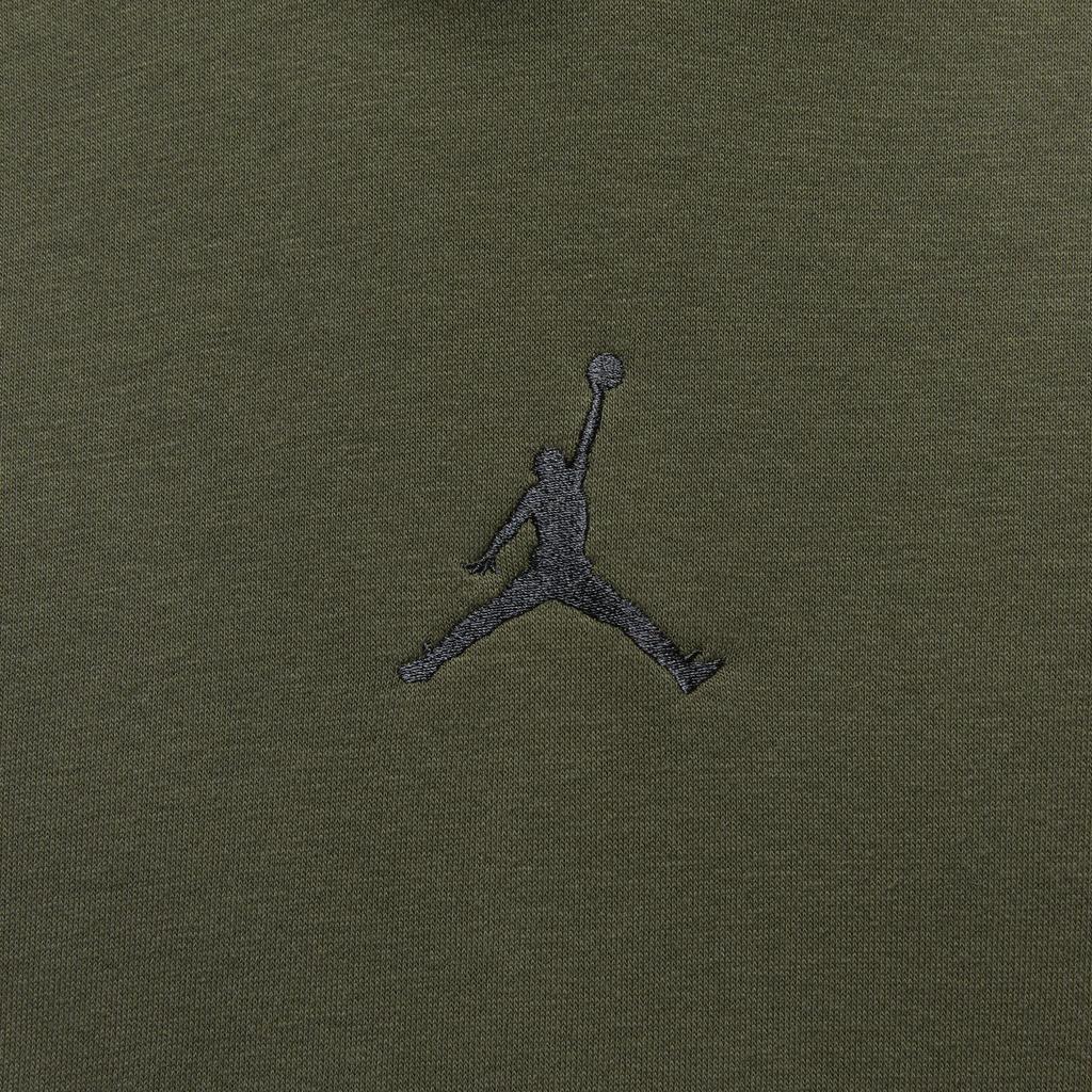 Jordan Brooklyn Fleece Hooded Comfortable Pullover Long Sleeve Sweatshirt Men Sweatshirt Olive-Green Coal-Black HV5046222