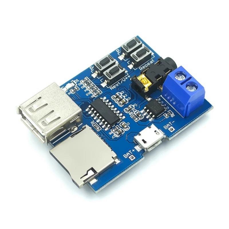 

Memory Card/Disk MP3 Decoders Module With Integrated Audios Amplifier High Fidelitys Sound Output Mp3 Module 1pc/2pcs