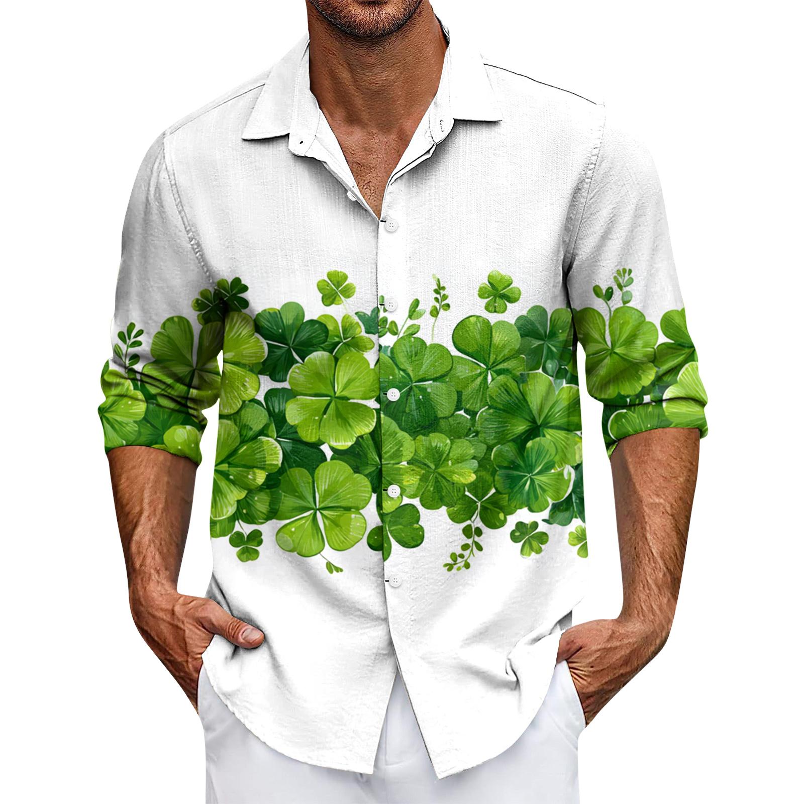 

Мужская повседневная рубашка с длинным рукавом на пуговицах XL