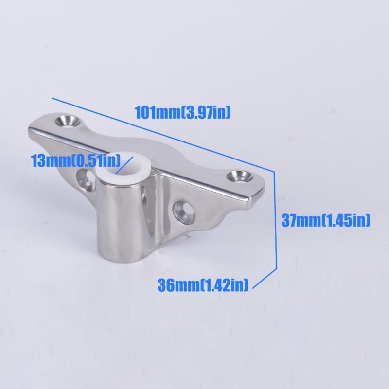 Boat Oar Support Mounting Bases, 2 Piece Butterfly-Style Oarlock Socket Hardware for Organized Placement on Small and Fishing Boats