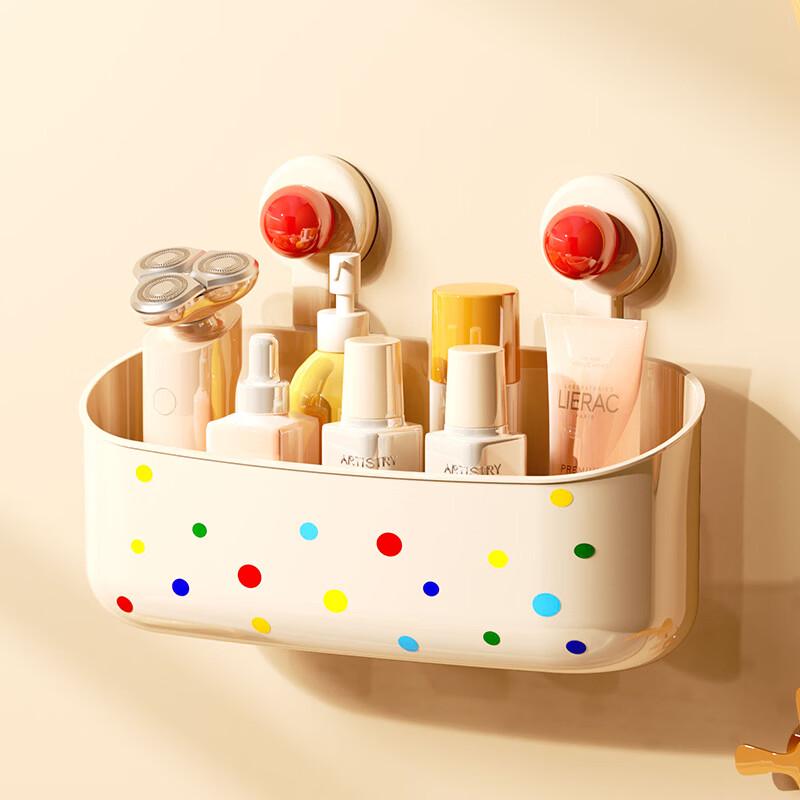 Round Ball Suction Cup Bathroom Draining Organizer